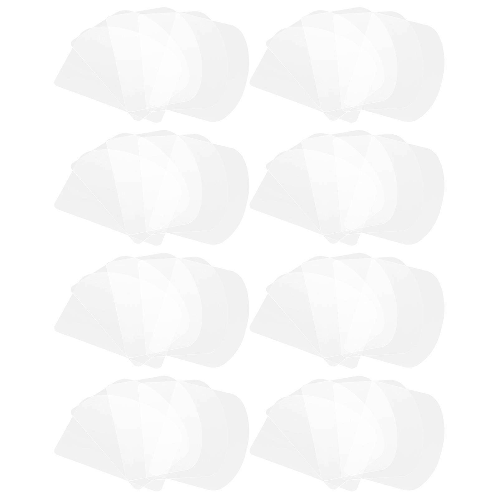 Plastic Dish Cake Cream Spatula Spreading Cream Kitchen Use Flat Rectangular PVC Material 40Pcs