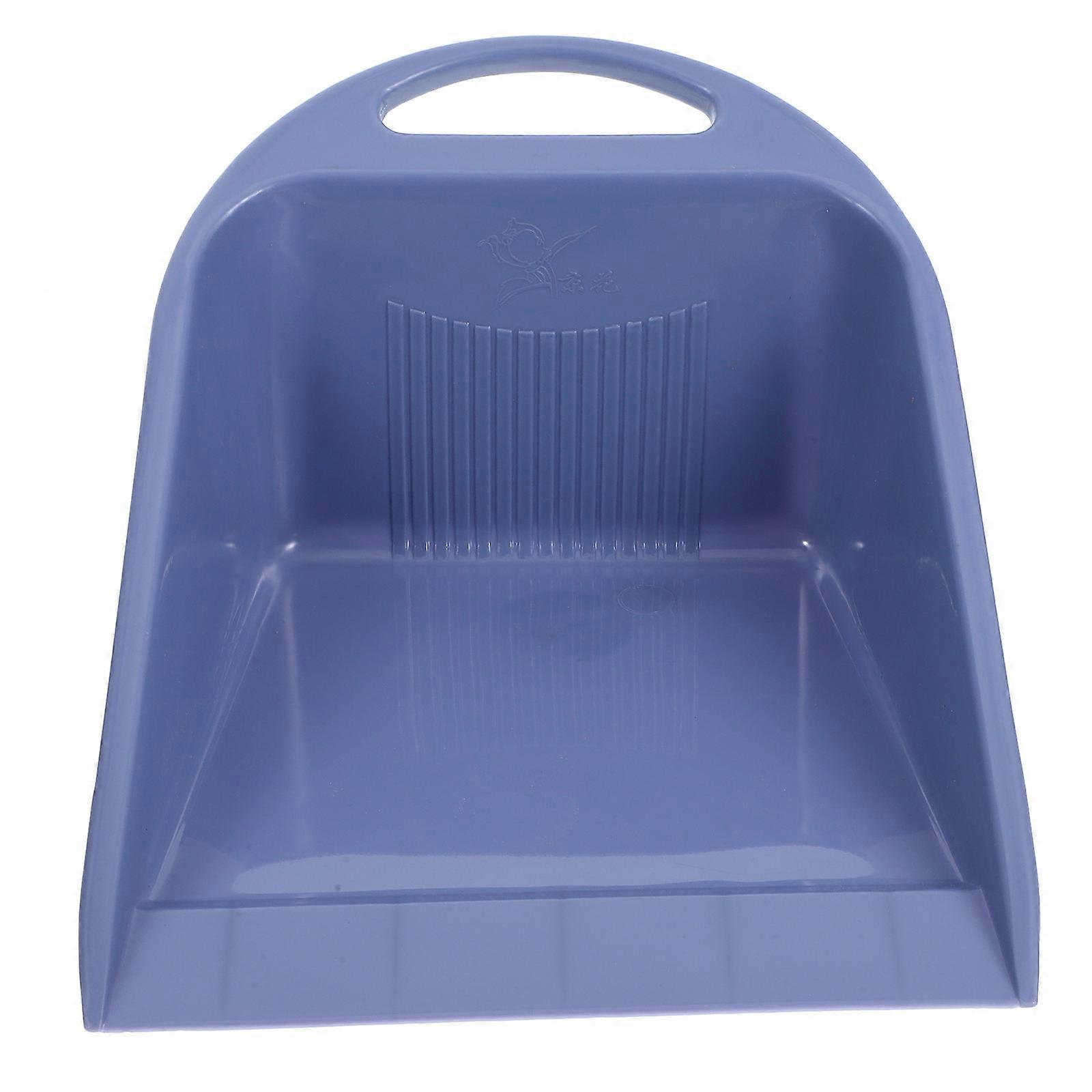 Small Plastic Dustpan Debris Collection Home Use Dark Blue 1Pcs