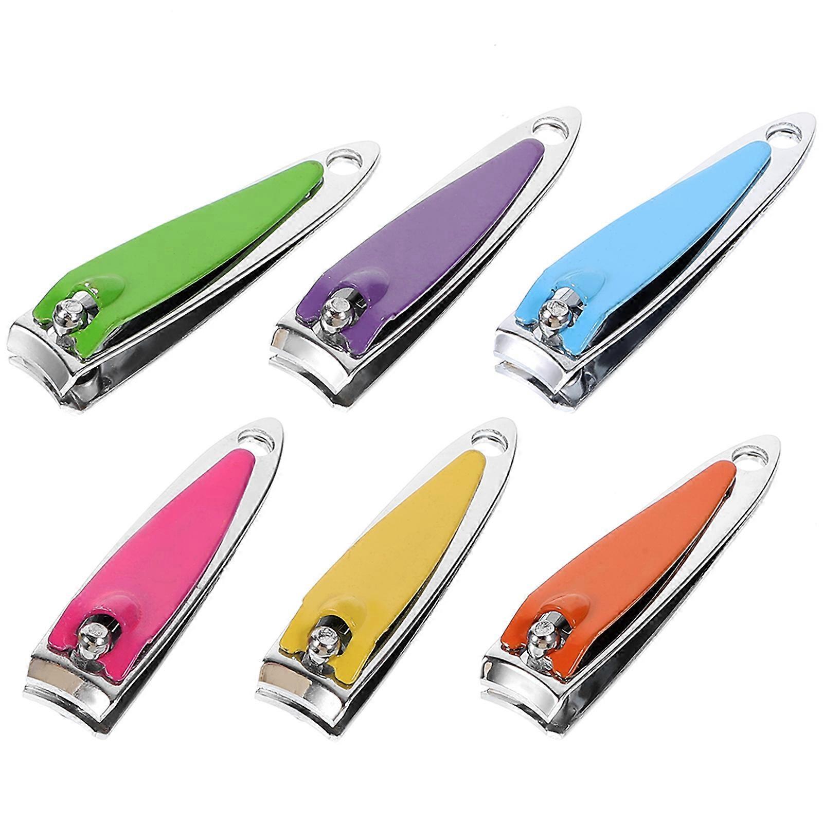 Precision Nail Grooming Tool 6Pcs Nail Clippers Portable Fingernail Trimmers Manicure Pedicure Tools Beauty Tools For Home And Professional Manicure