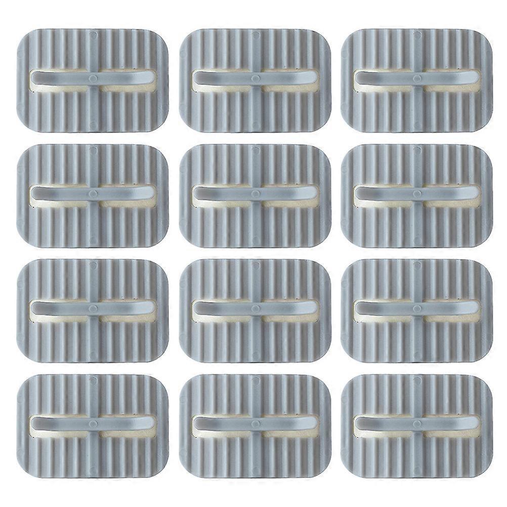 Garbage Can Bag Clamps Fix Garbage Bags Prevent Falling Off Household Trash Cans 5.7x4cm Grey 16Pcs