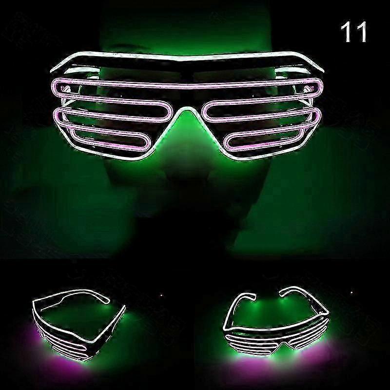 Shutter Double Flashing Glasses Led Goggles pour Bar