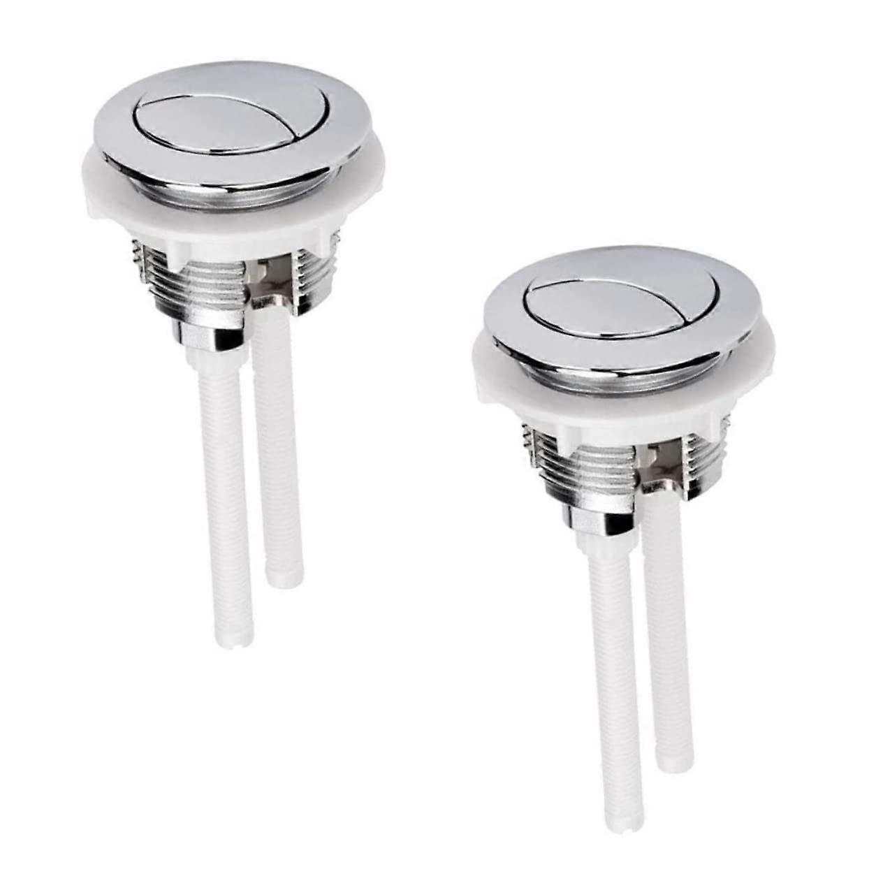 1 Satz Doppelknopf Dual Toilettenspültaste Wassertankknopf für Doppelspülung, Ersatz Toilettenzubehör, 2 Stück