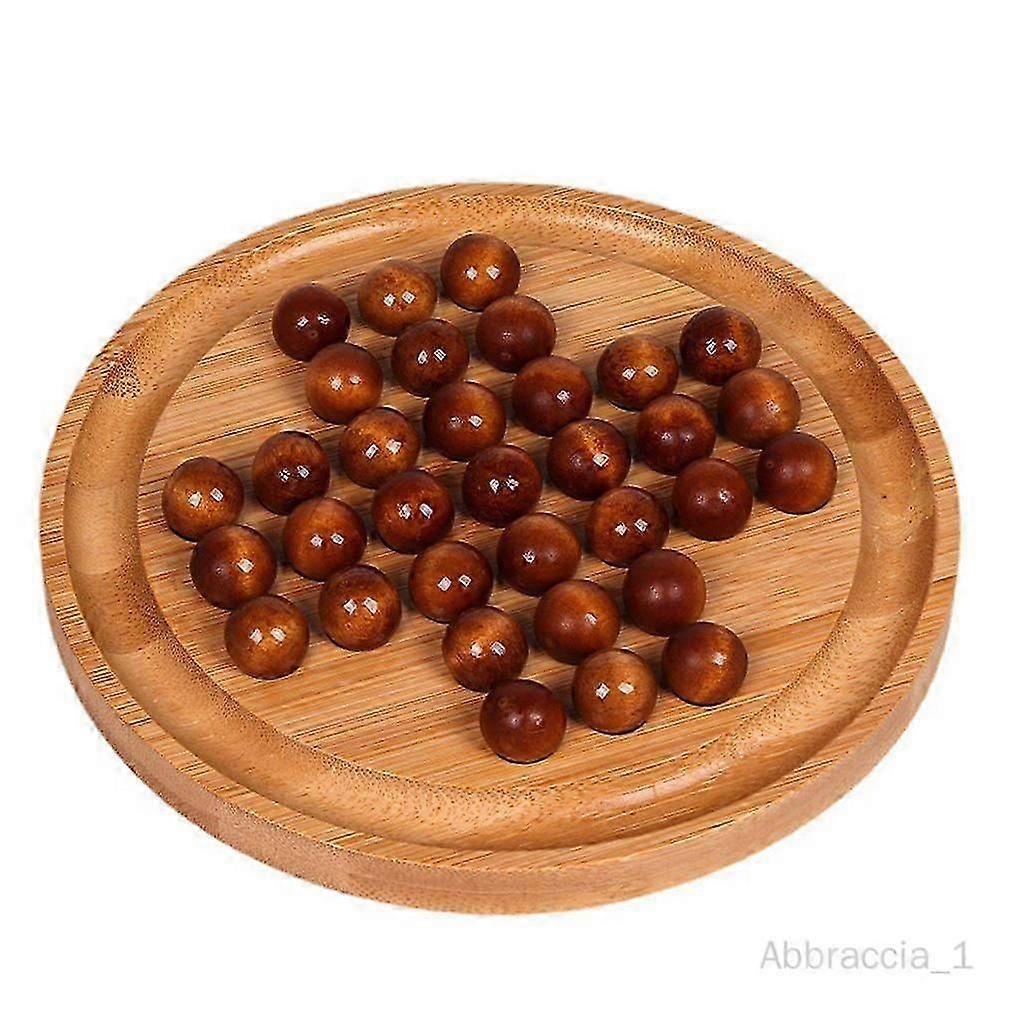 مجموعة ألعاب سوليتير خشبية كلاسيكية - ديكور طاولة مصنوع يدويا في Lisse