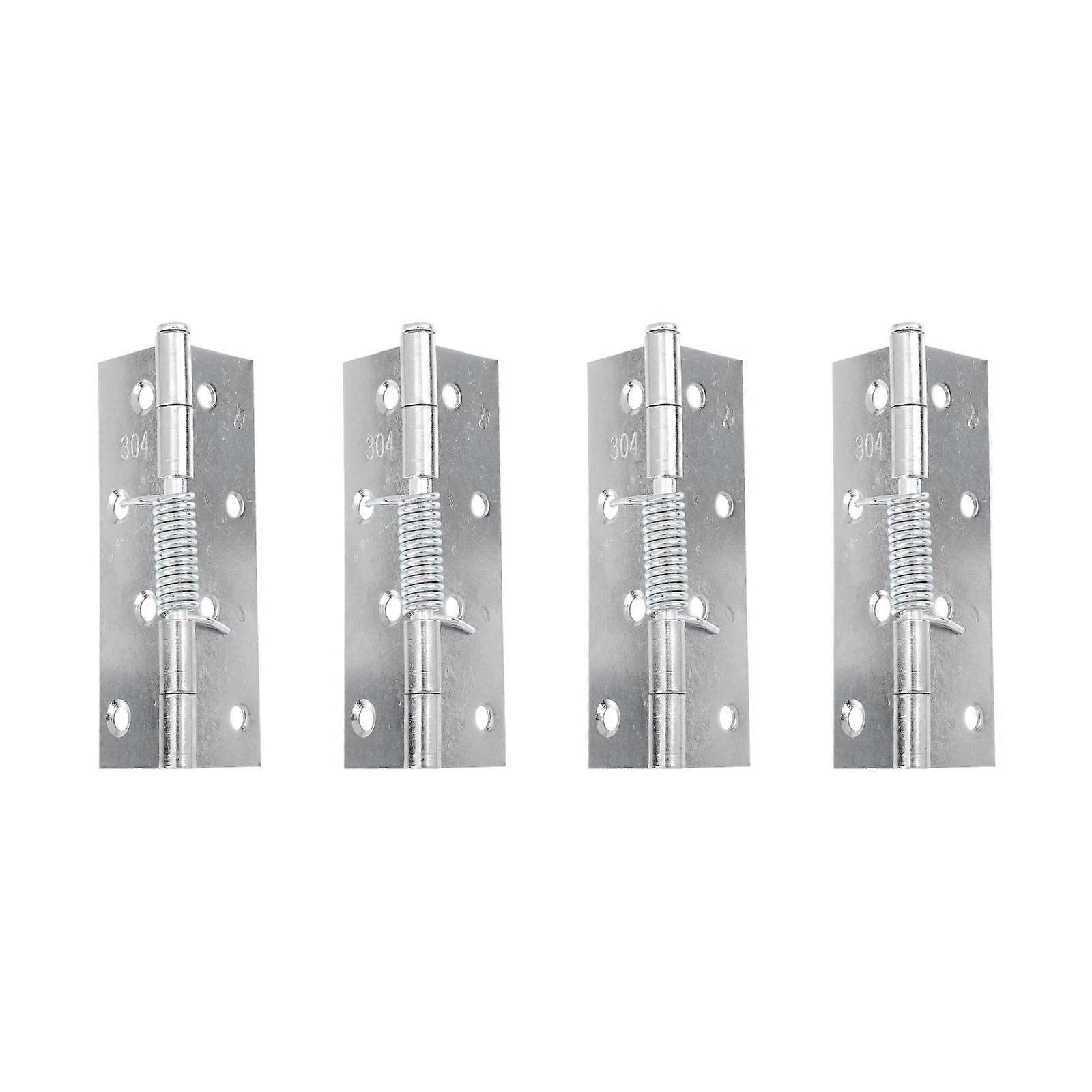 Cupboard Door Hinge Auto Closing Door Hinge Personal Users Silver 4Set 3.9×1.1×1.1in Self-Closing