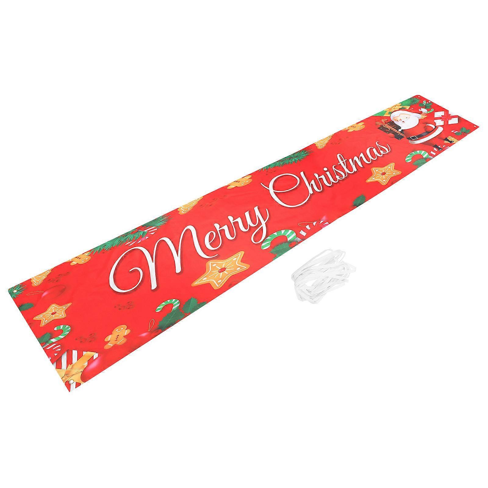 Hanging Banner Christmas Banner Hanging Decor Multi 300X50CM Stylish Banner 1Pack