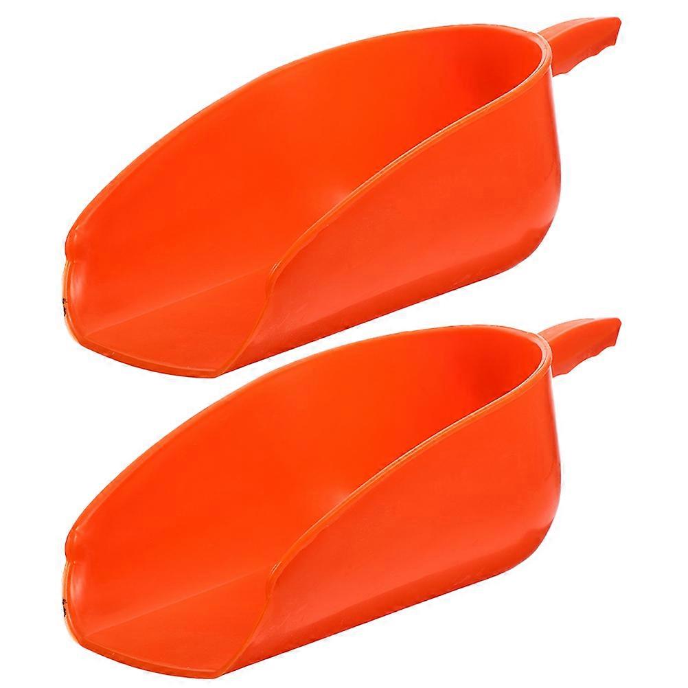 Foderfordeling Foder Tykkere foder Scoop Fjerkræfodring Stort ergonomisk håndtag 33 00X15 50X11 30Cm 2Set