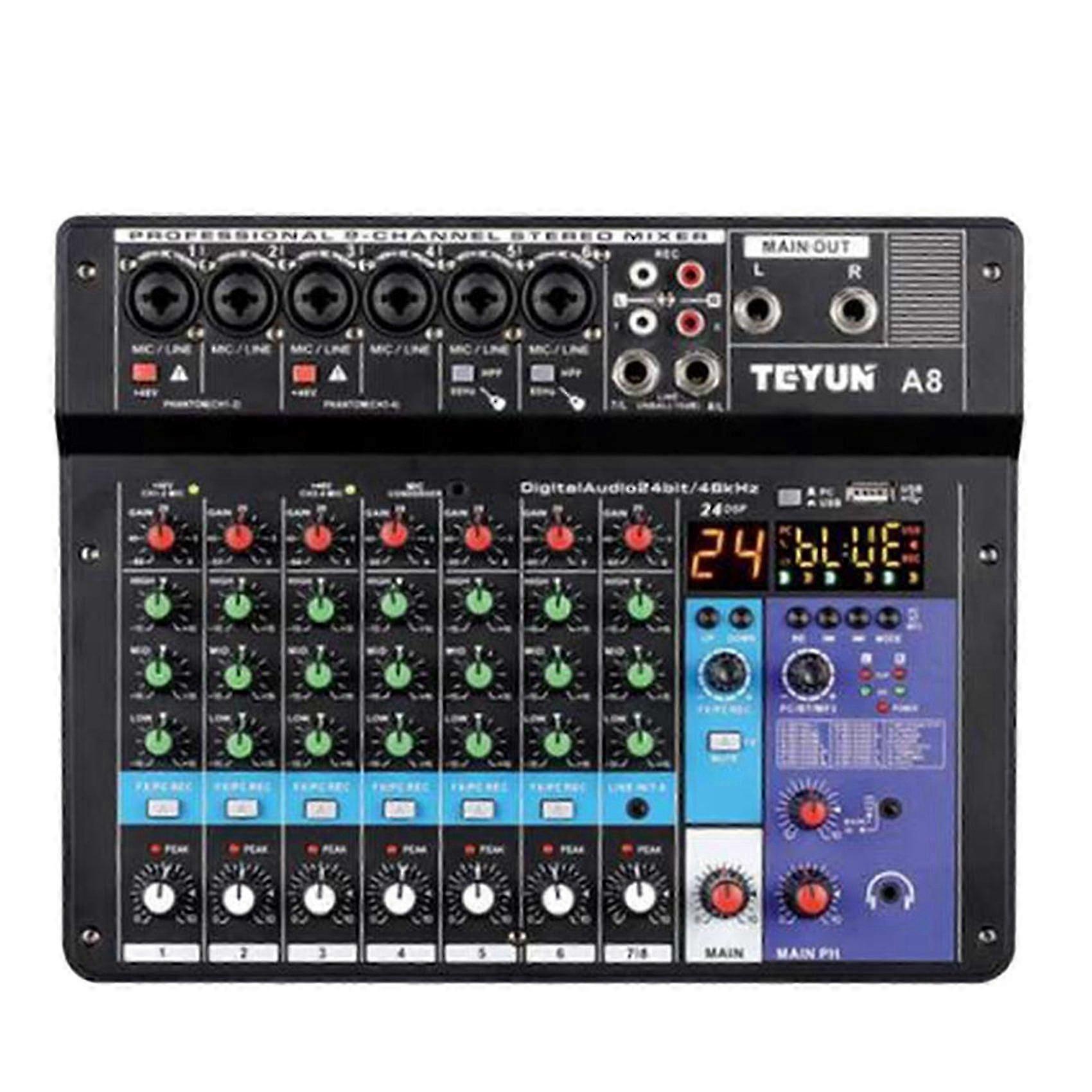 Sound Card Audio Mixer Sound Board Console Desk System (EU Plug) usb mixer