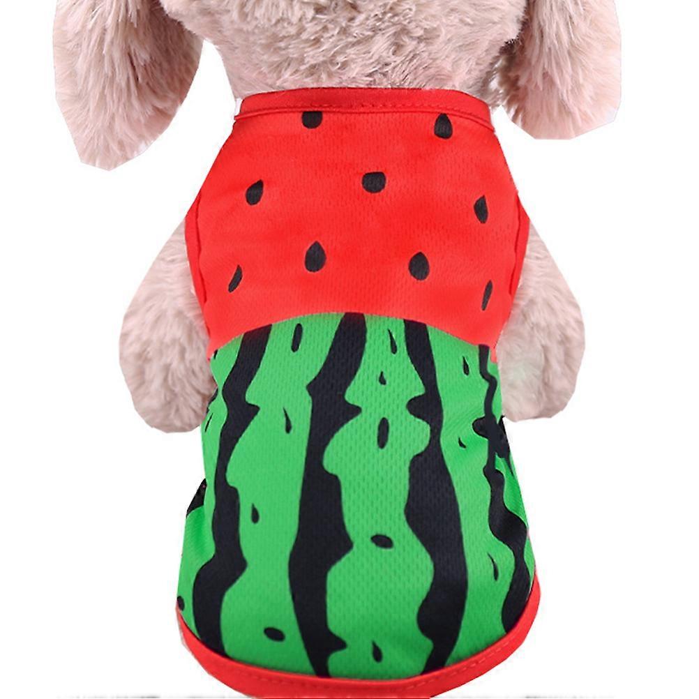 Dog Jackets For Small Dogs Stylish Puppy Vest Watermelon Pattern Comfortable Texture 1Set