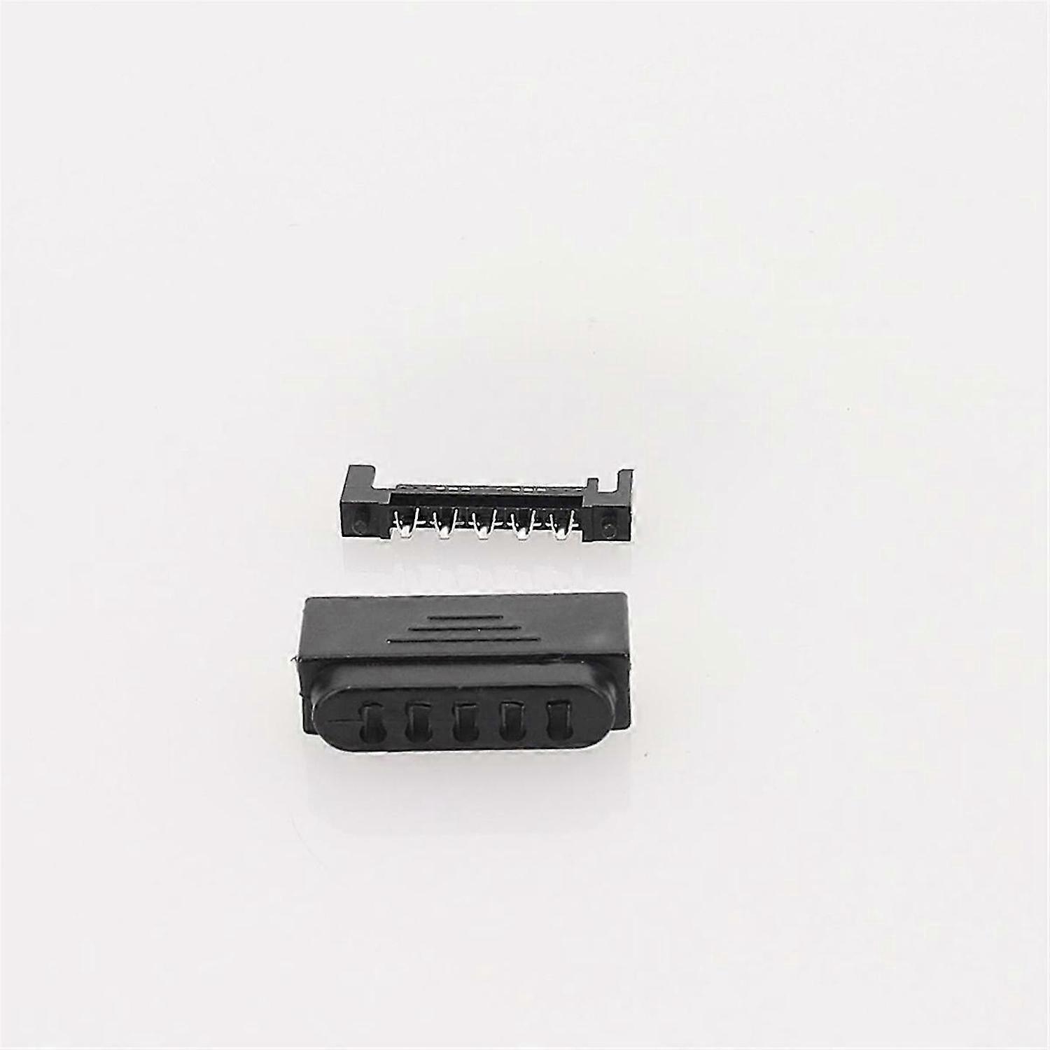 10Pair L29-Sata Plug 5 Holes SATA Male SATA Male Socket Serial Port 15P Power Connector Shell Plug a