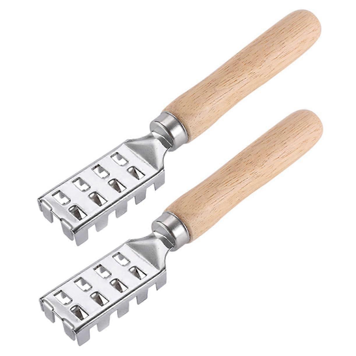 2 pieces fish scale remover from simple fish gutting tool with handle for restaurant and easy to clean operate
