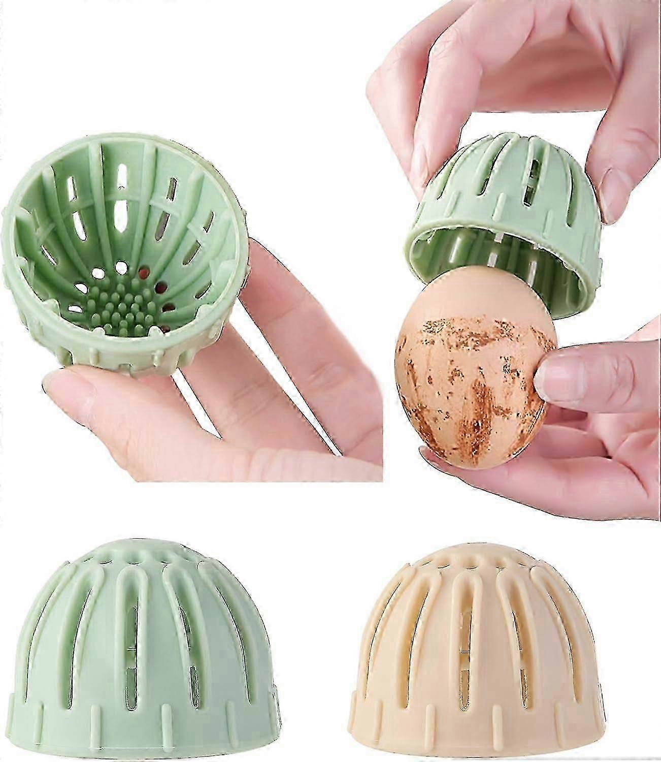 2 PCS Silicone Egg Washing Brushes - Egg Brush Washer for Fresh Eggs, Reusable