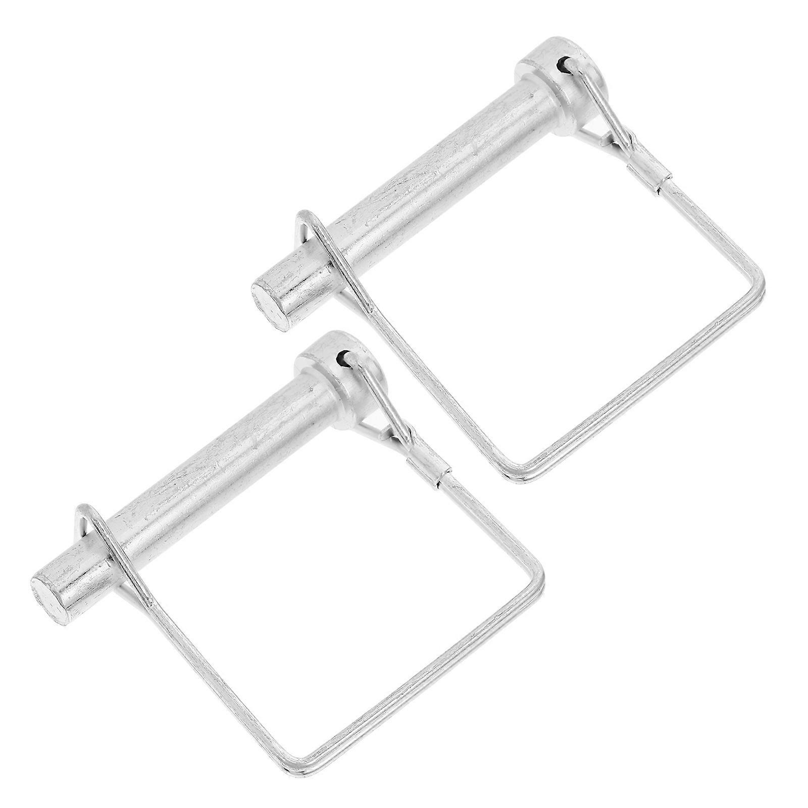 Trailer Hitch Pin Lock Spring Loaded Latch Pin Coupler Pin Heavy-Duty Use Nominal Diameter 10mm 2Pcs