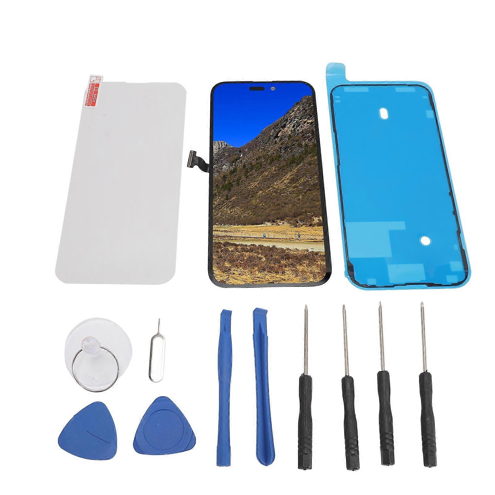 6.7 Inch Phone Screen Replacement for 14 Pro Max 3D Touch LCD Digitizer Assembly with Repair Tools and Screen Protector Kit