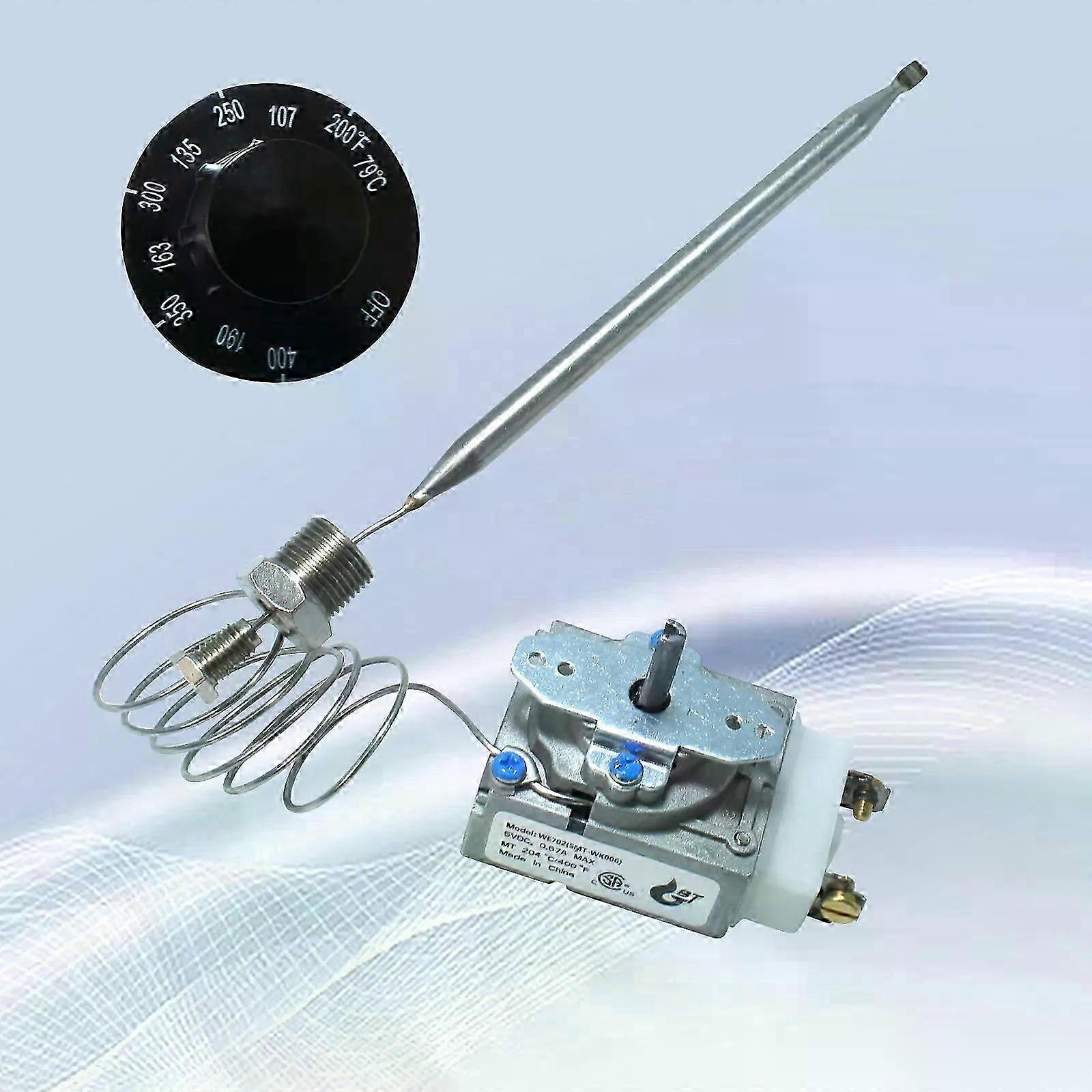 1/4 Deep Frying Thermostat Control Replacement Part of Robertshaw Model RX-1-36 Compatible With Pitco 60125401 Gas Fryer 204