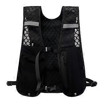 Reflective Running Vest with Phone Pocket and Water Bottle Holder