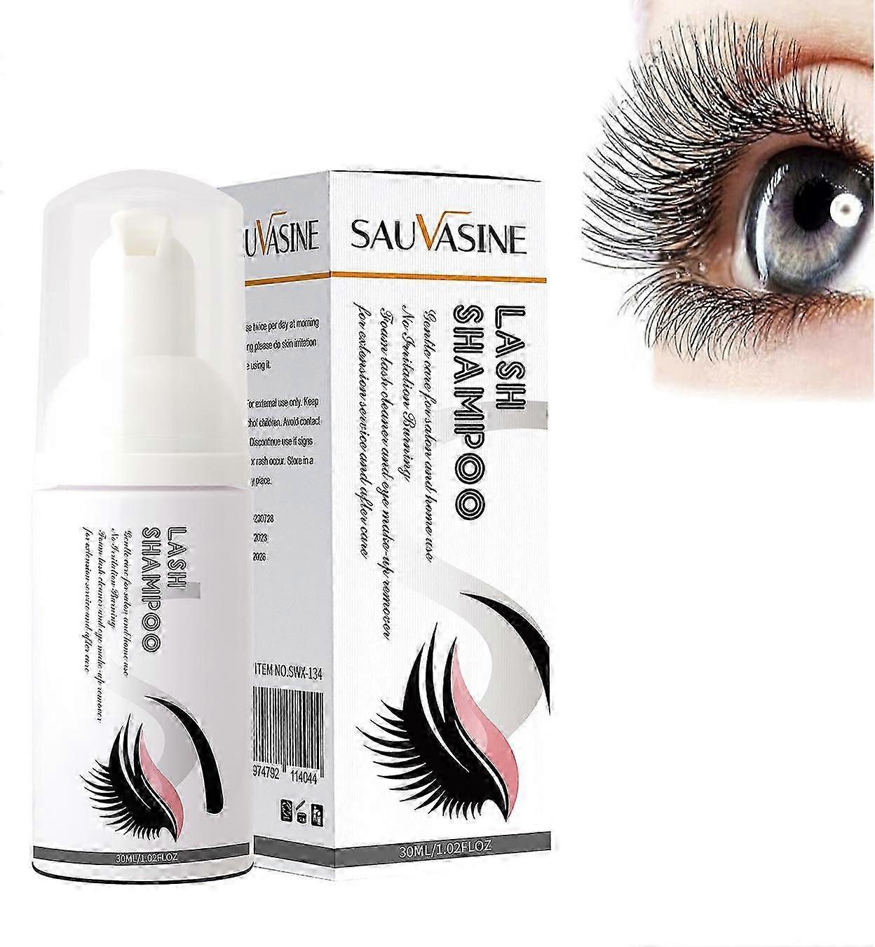 Lash Shampoo for Eyelash - Eyelash Extension Shampoo - Eyelid Foaming Cleansing - Eyelash Wash and Lash Bath for Extension - Makeup Remover - Salon Ho