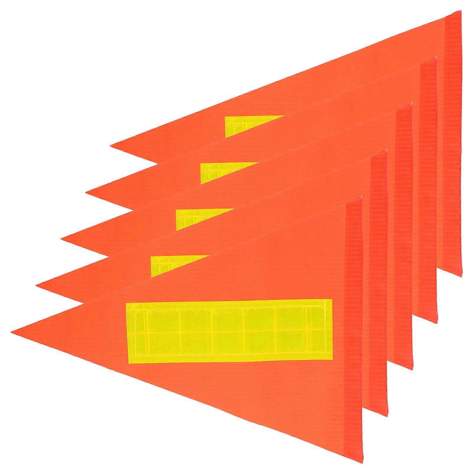 Simple Bike Flag Red 28.30X21.20X0.30CM Safety 5Set