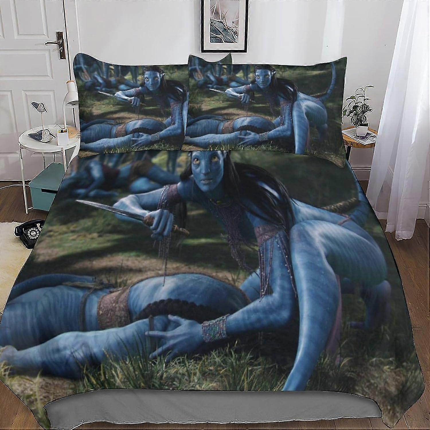 3D Printed Bedding Set with Pillowcase - 3 Piece Duvet Cover Soft Microfiber Suitable for Kids, Teens, and Adults