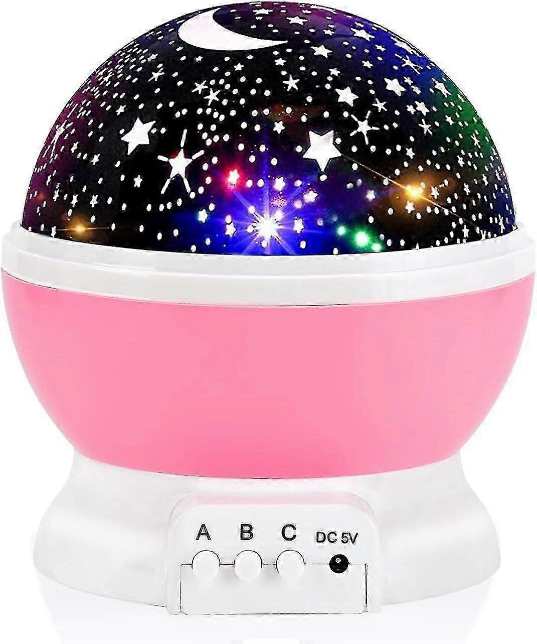Night Light Suitable for Kids, Nebula Star Projector with 360 Degree Rotation - 4 LED Bulbs and 12 Color Changing Options for a Magical Nigh