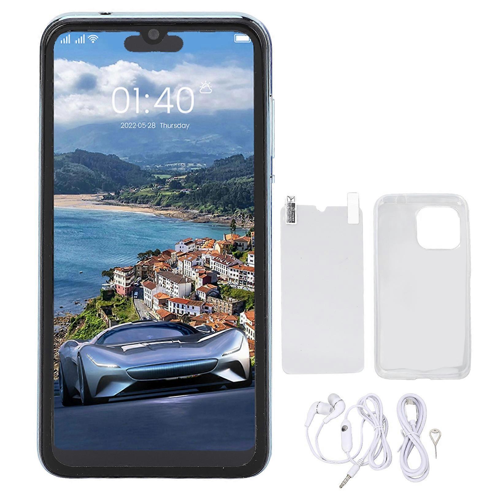 IP13 Pro Max 6.1" Android Smartphone - 3GB RAM, 32GB Storage, Dual SIM, HD Cameras, Blue