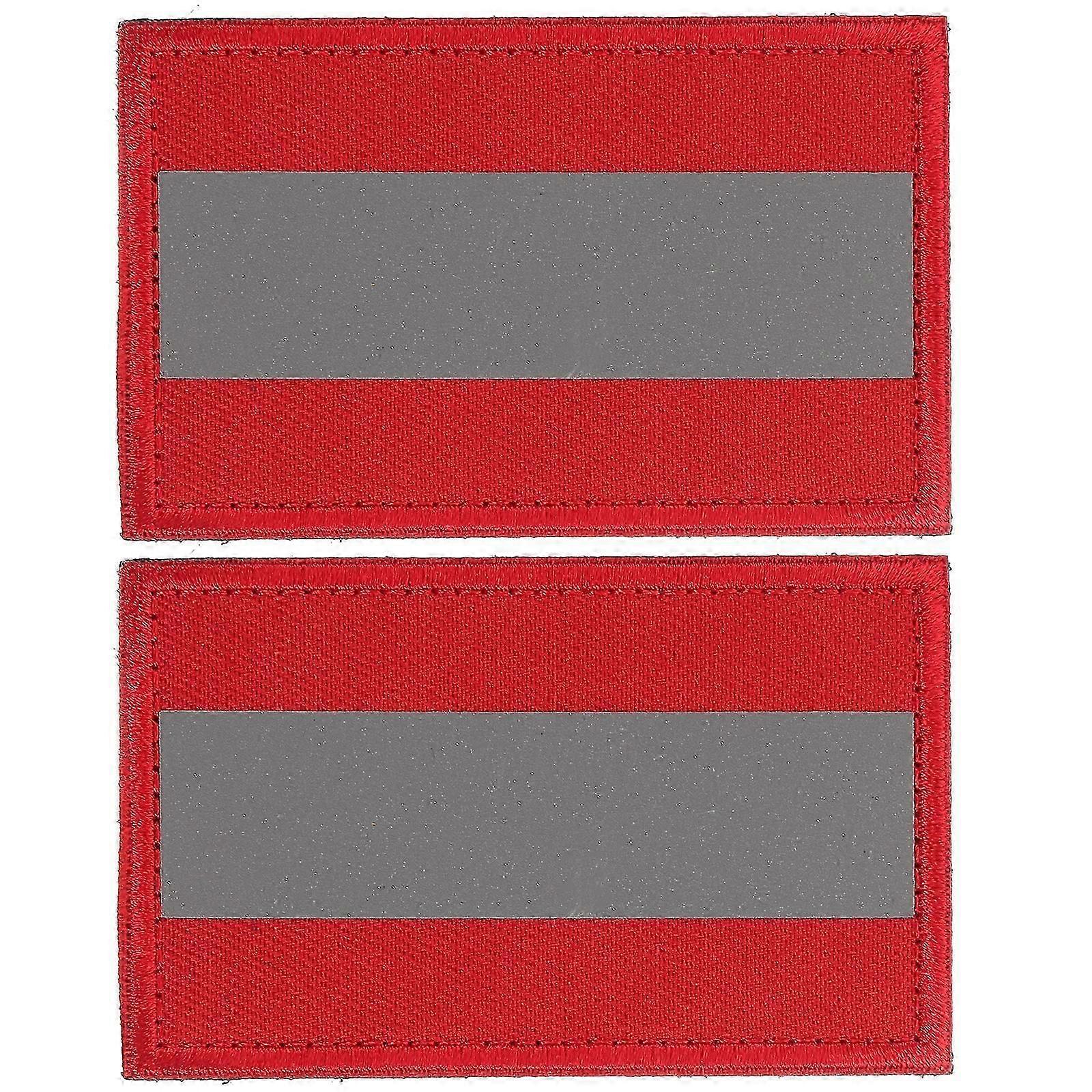 2Pcs Reflective Safety Patch Clothes Band Reflective Patch Self-adhesive Armband Patch Decor