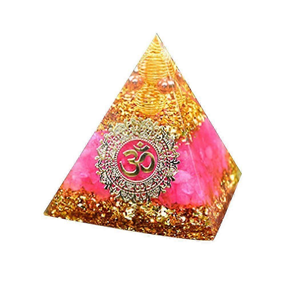 TroveMart Orgone Pyramid Handmade Healing Crystal Reiki Energy Generator Orgonite Ornament