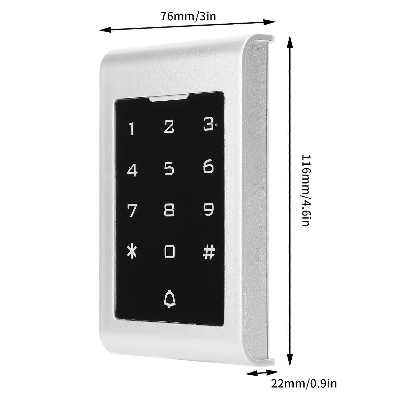 13.56MHz RFID Access Control System Password IC Card Backlit Keypad Touch Screen Attendance Machine