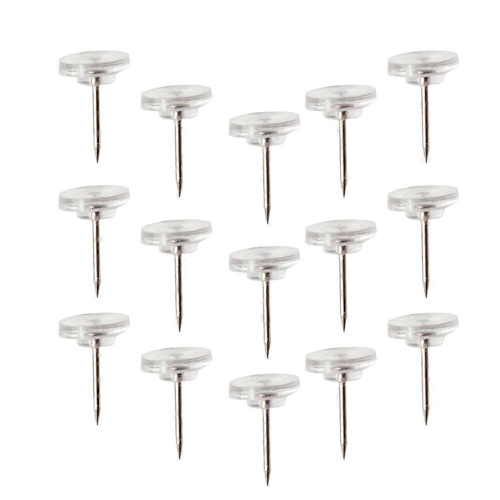 Cork Board Tacks Clear Pushpins Thumb Tacks Bulletin Thumbtacks Map Thumbtacks Daily Use Transparent 1.60X1.20X1.10CM Poster Fixing 50Set