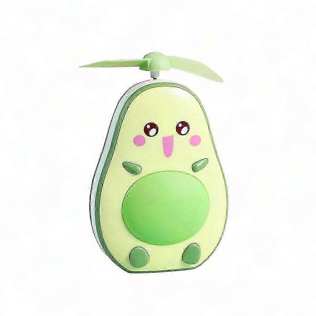 Portable LED Lighted Mirror - Stylish Avocado Shape for Makeup and Travel Use