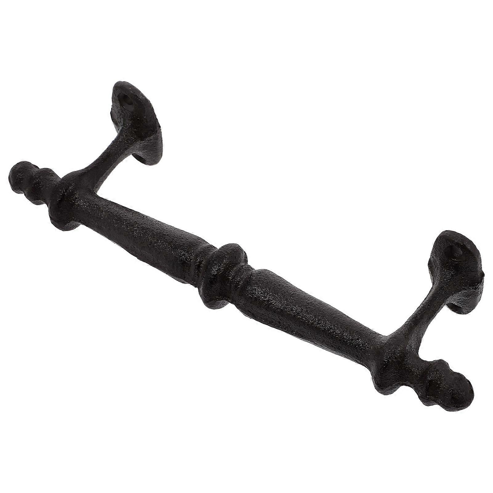 Vintage European Style Cast Iron Door Pull Handle for Garden Gates & Wardrobes – Durable, Smooth Operation & Easy Installation Outdoor Hardware for