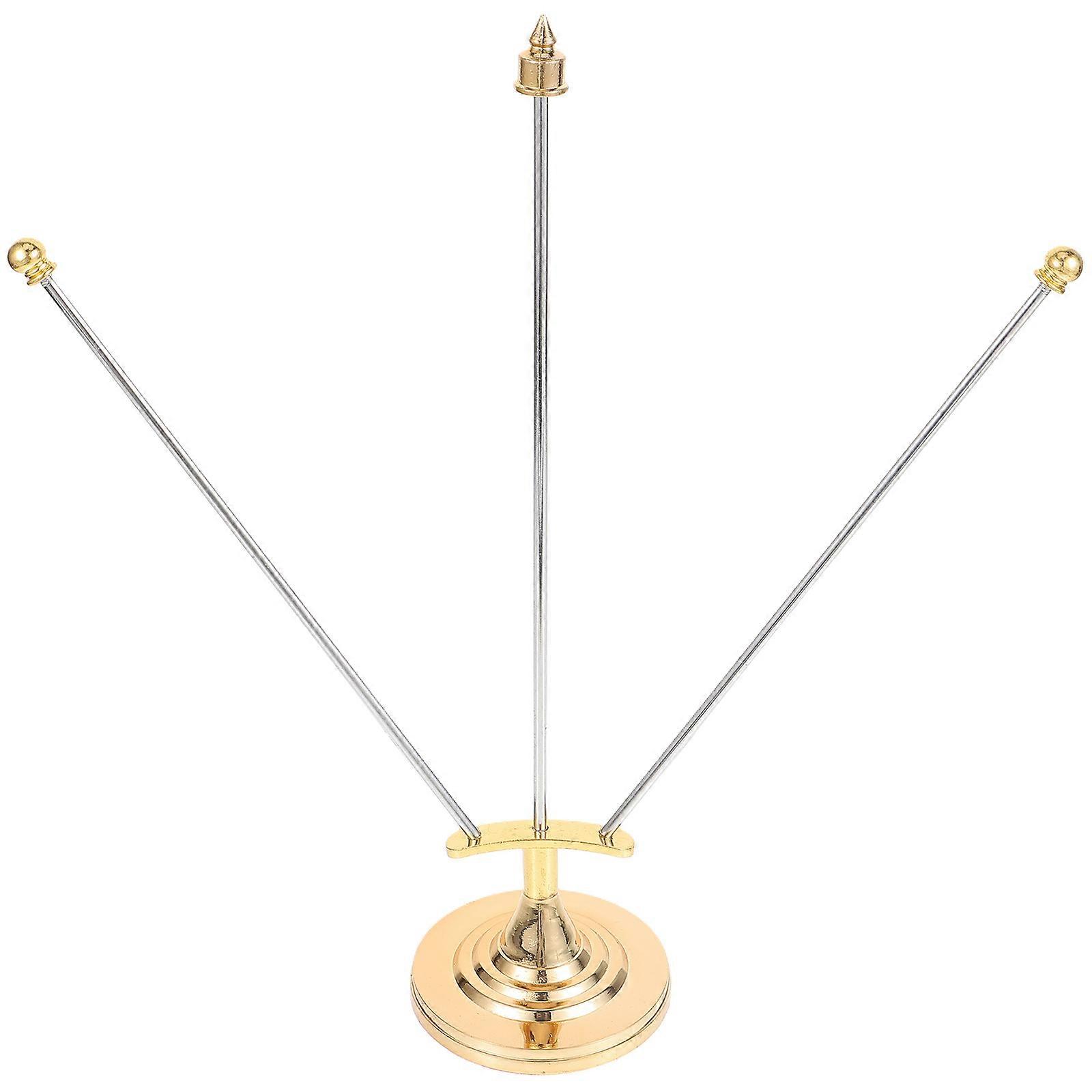 Protocol Flag Stand Holder Metal Flag Base For Business Users 32.5x32cm 1Pcs