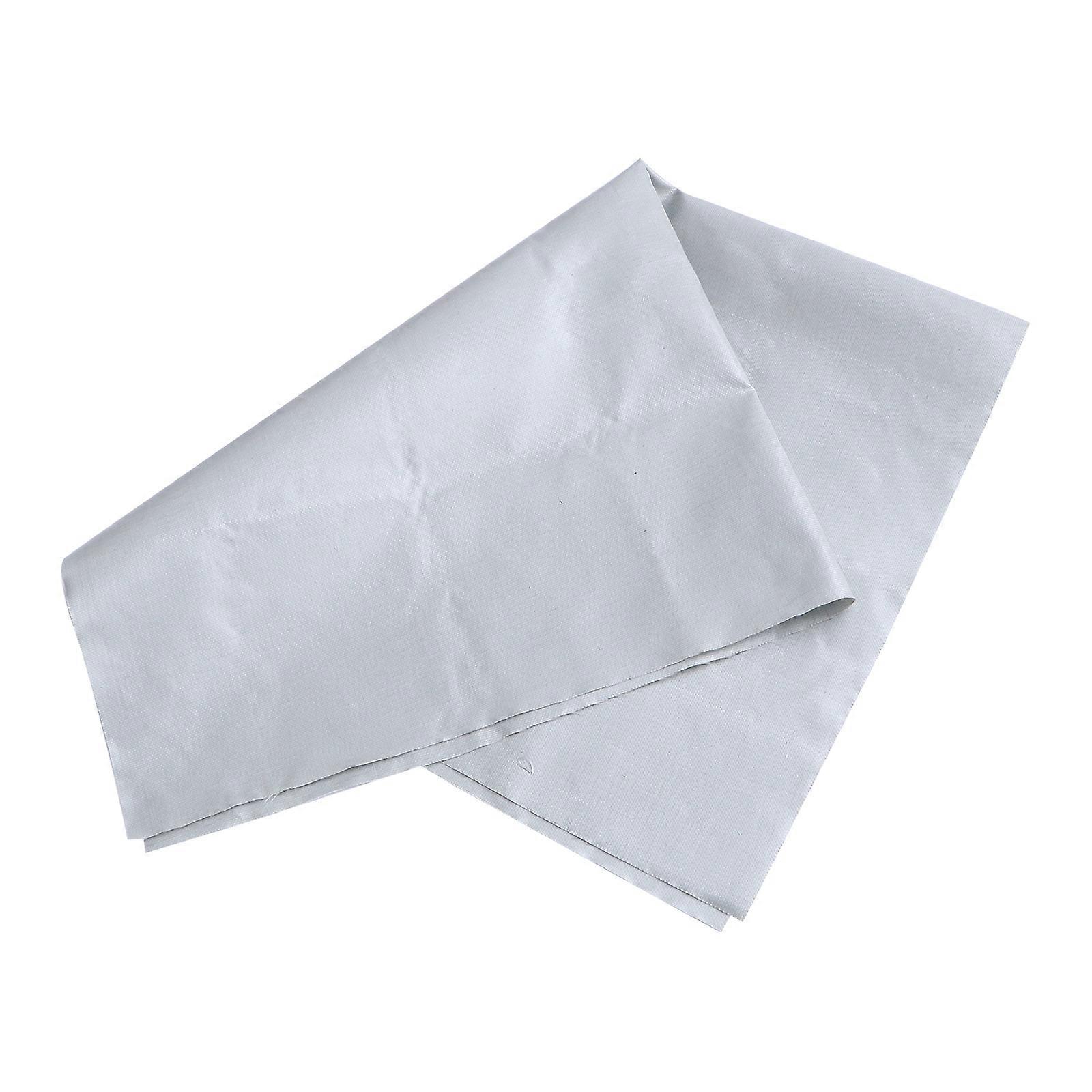Portable Fireproof Blanket Grey Synthetic Heat Insulation Mat for Outdoor Use Camping Barbecue 1 Pc