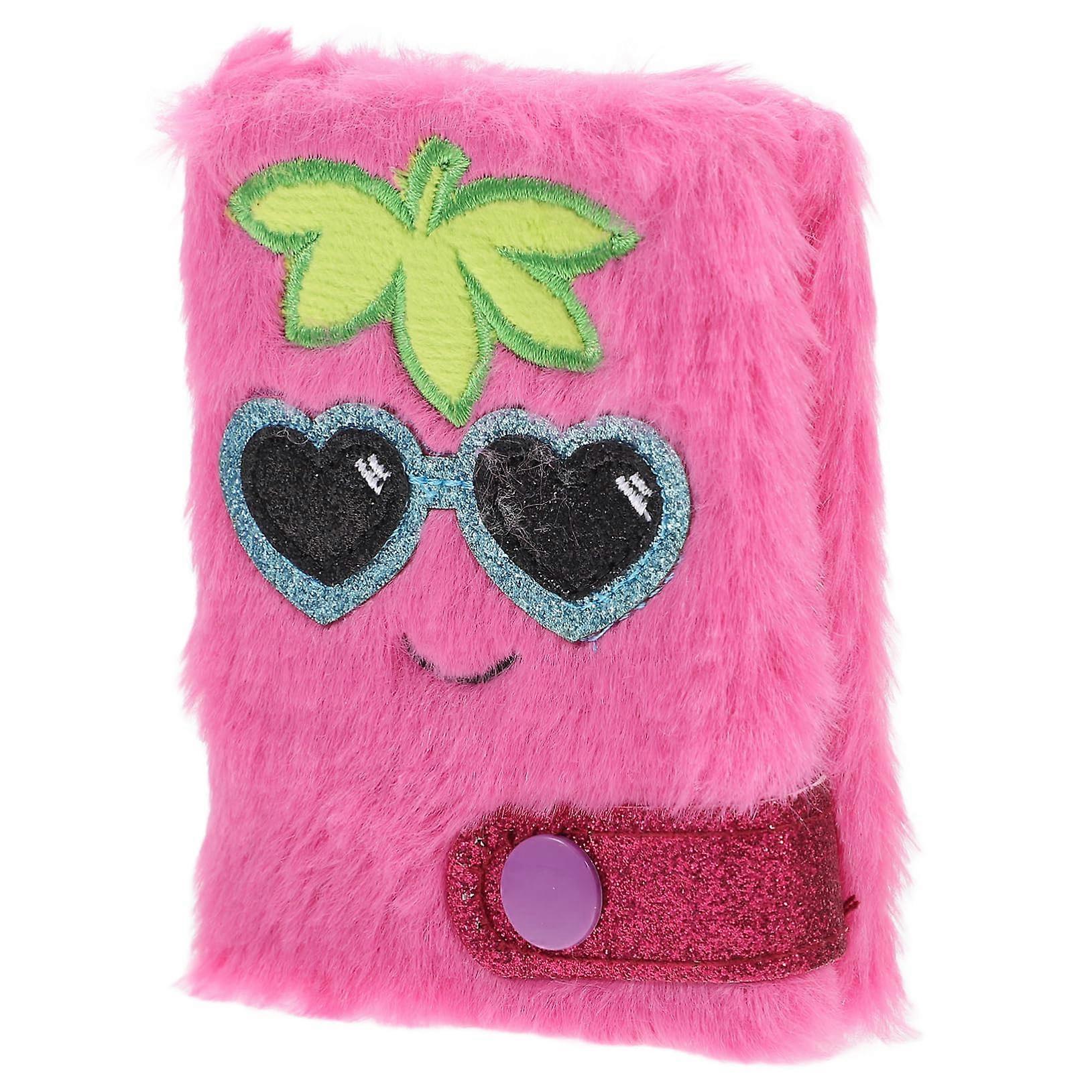 Plush Book Notebooks, Cartoon Diary Notebooks for Girls, Small Notebook, Scrapbook, Cute Mini Notebook, Mini Notebooks, Rosy Plush Mini Notebook