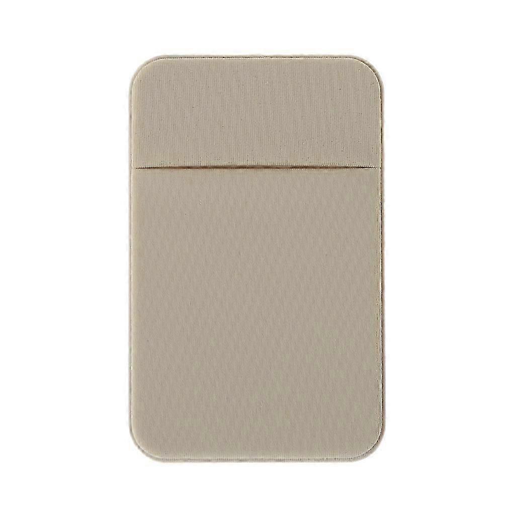 Mobile Phone Credit Card Wallet Holder Pocket Stick-On Adhesive Elastic Tool