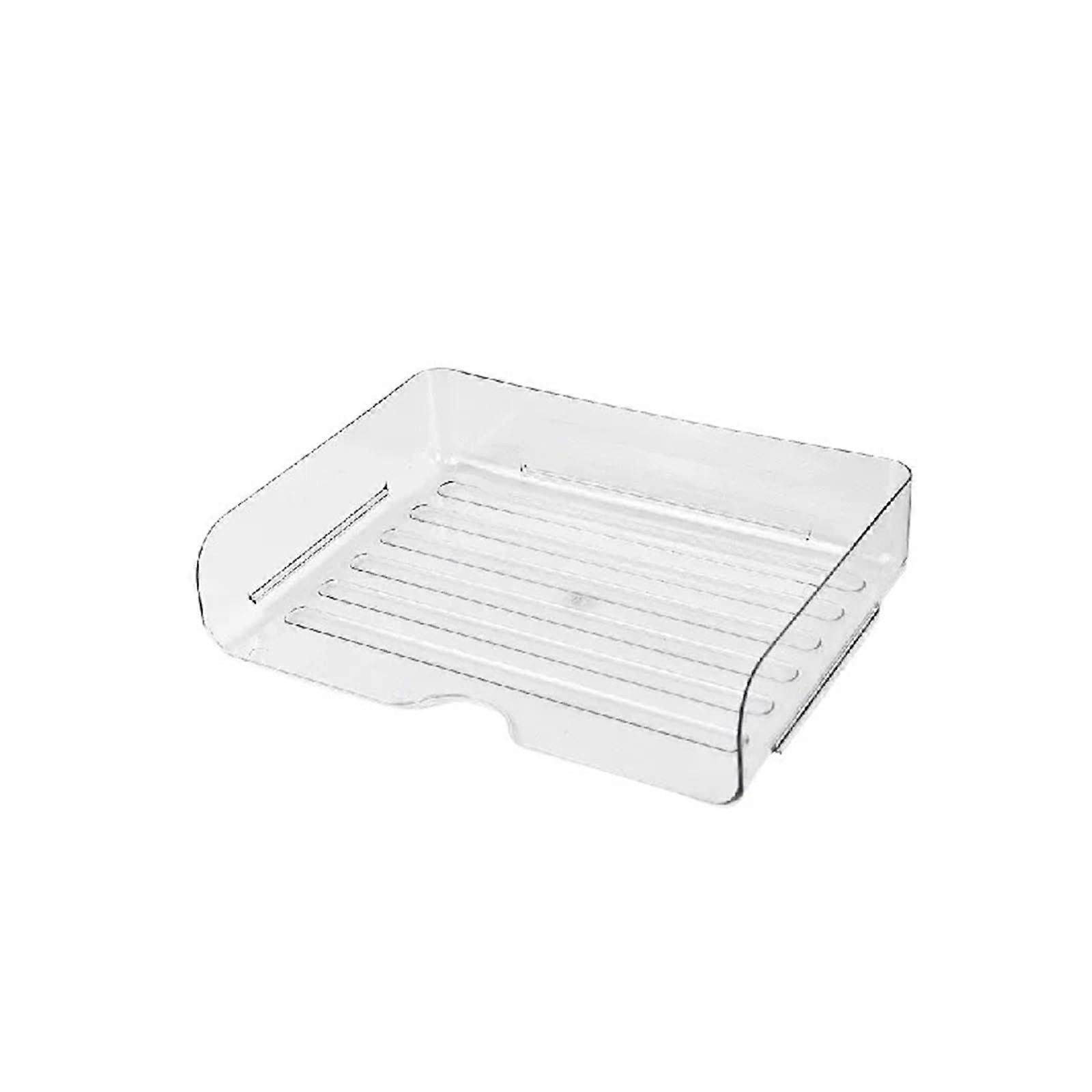 Magazine Holder, Robust MultiPurpose Storage Box for Desk, File Organiser, Stackable Tray, A4 Paper Rack, Stationery Box, Bookshelf (Transparent)