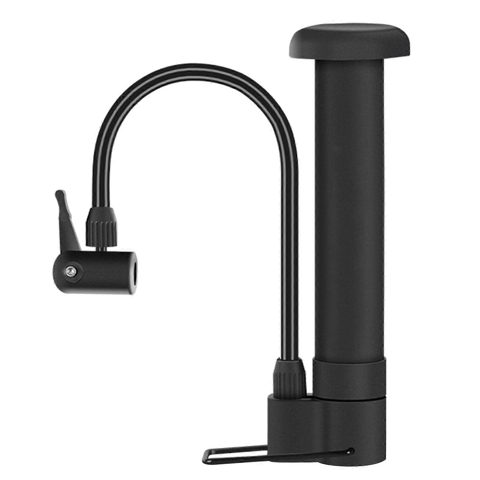 High Pressure Floor Bicycle Pump for Road and Mountain Bikes, Schwarz, Durable Tyre Inflator with Accurate Gauge