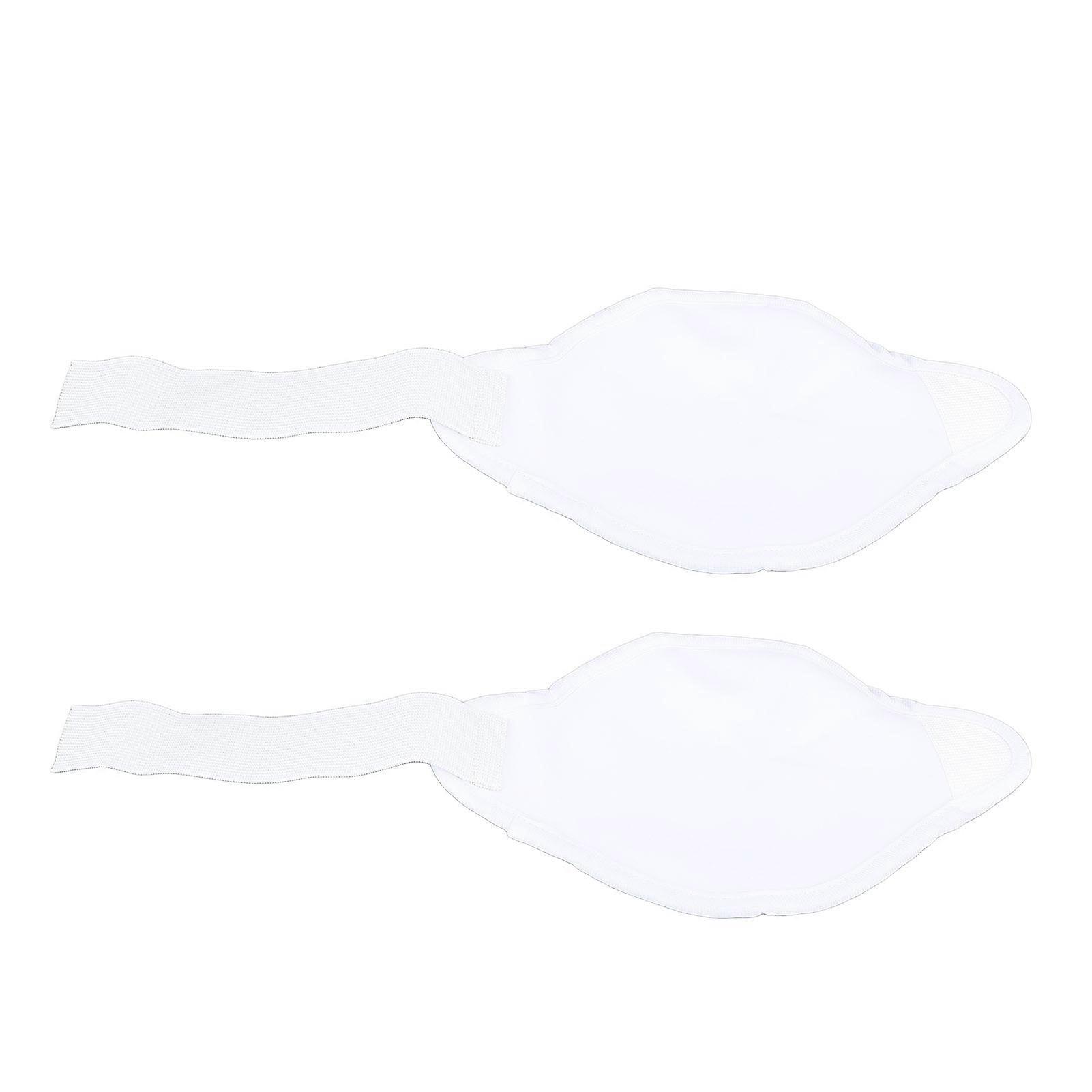 2 Pack Castor Oil Pack Wrap for Knee Soft Reusable Less Mess Elastic Strap Compress Thyroid Castor Oil Pack Wrap