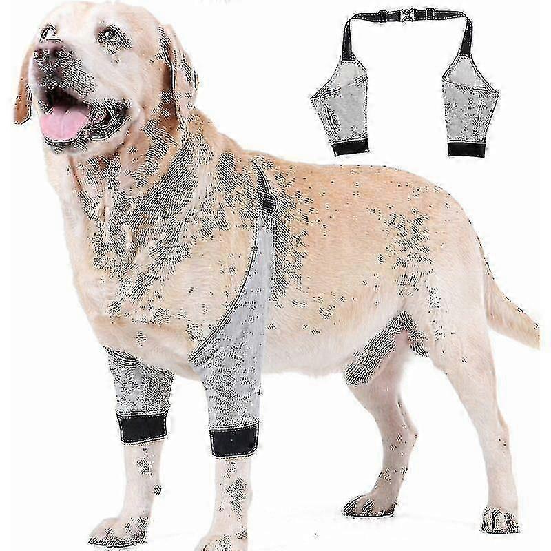 Adjustable elbow protector for dogs - front leg protective sleeve