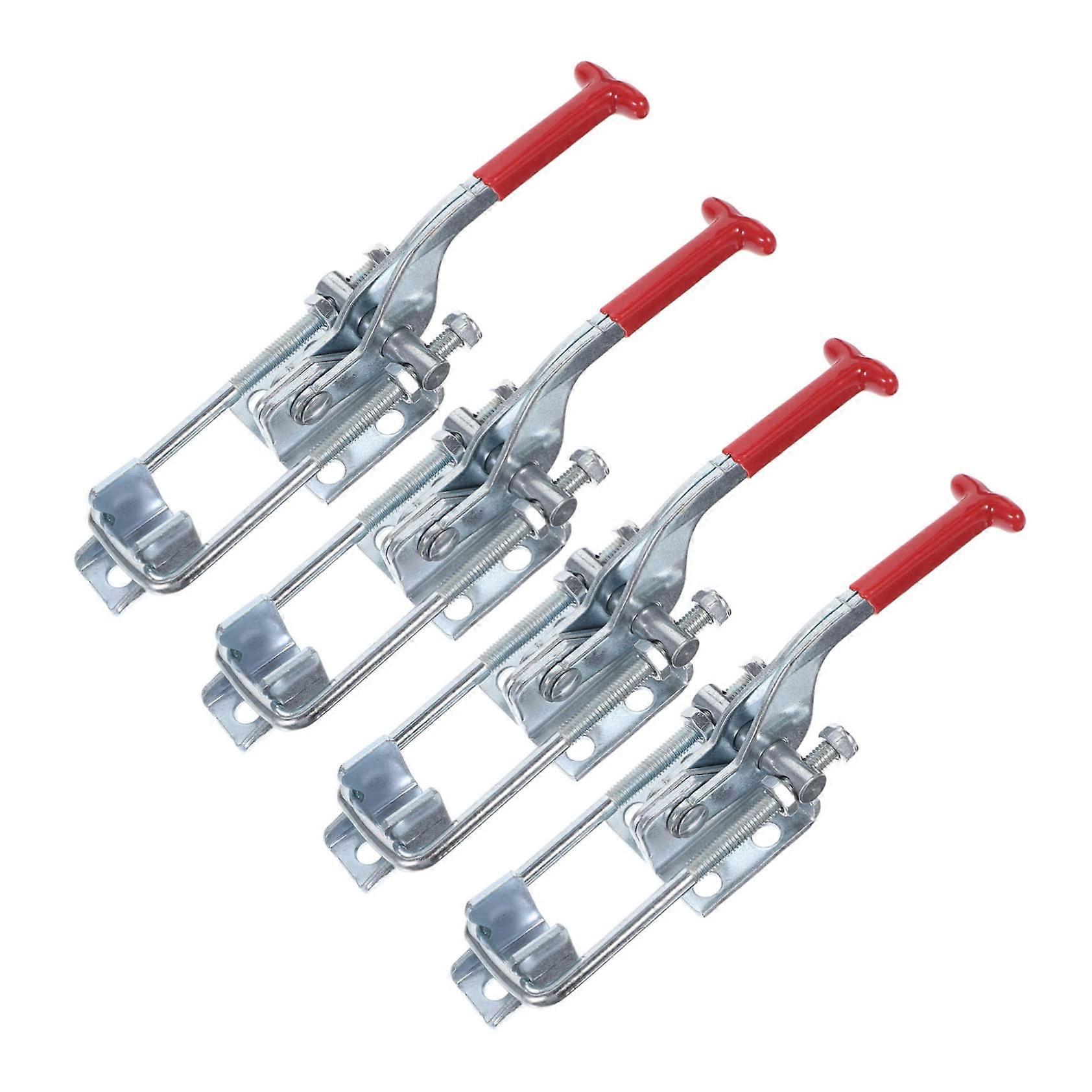 4 pieces galvanized iron clamping tool heavyduty locking clamps selflocking tension fasteners