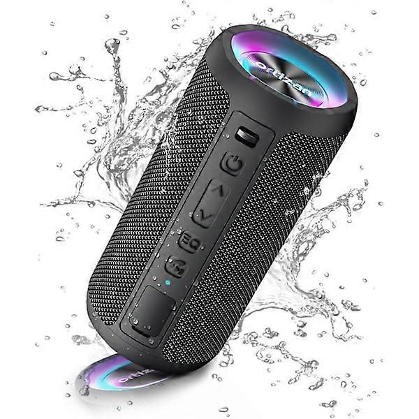 Haut-parleur Bluetooth sans fil portable, lumière LED, lecture IPX7 30H