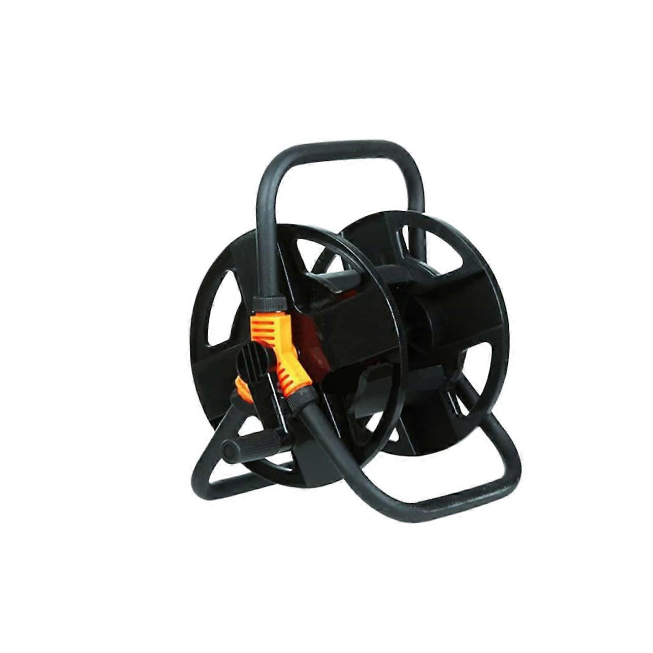 Multifunctional Garden Hose Reel with Stainless Steel Handle for Water Hoses, Easy Ergonomically Designed Accessory, Random