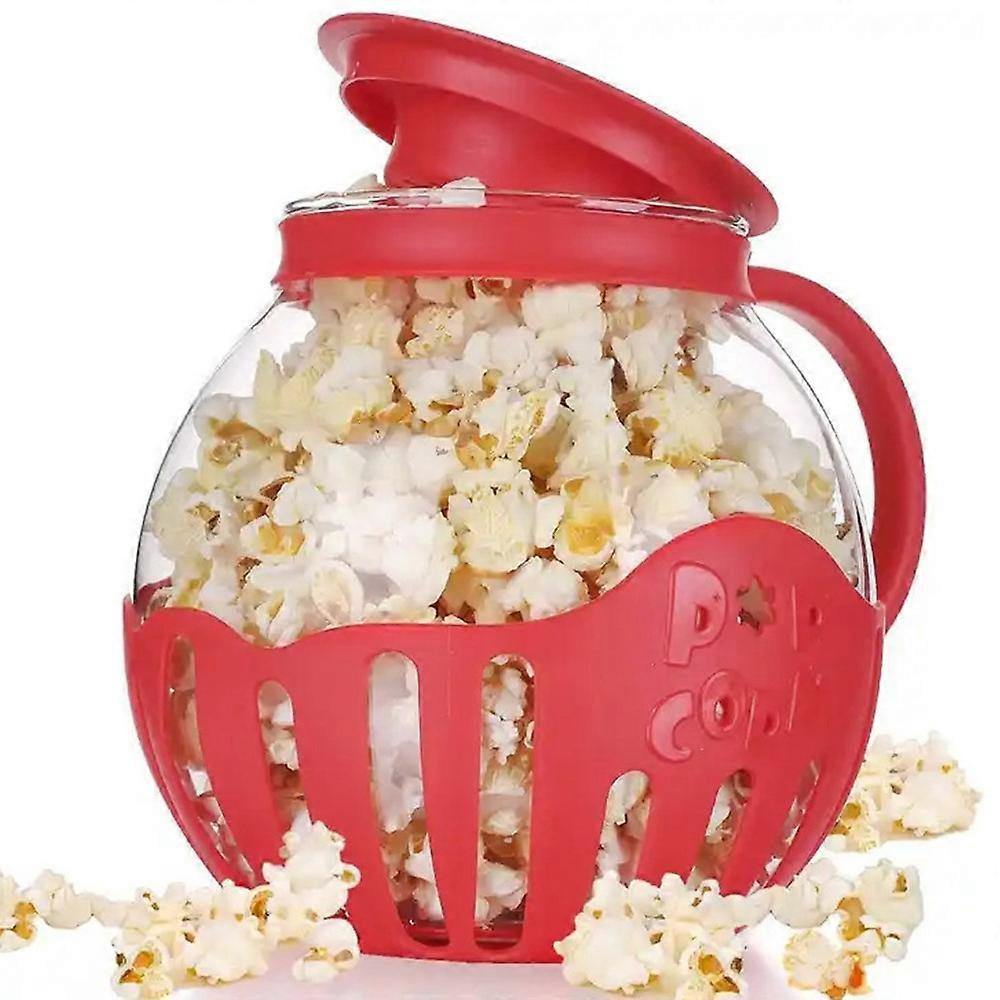 Microwave Popcorn Maker High Borosilicate Glass Popcorn Bowl (BPA Free, NO FDA Certificate)