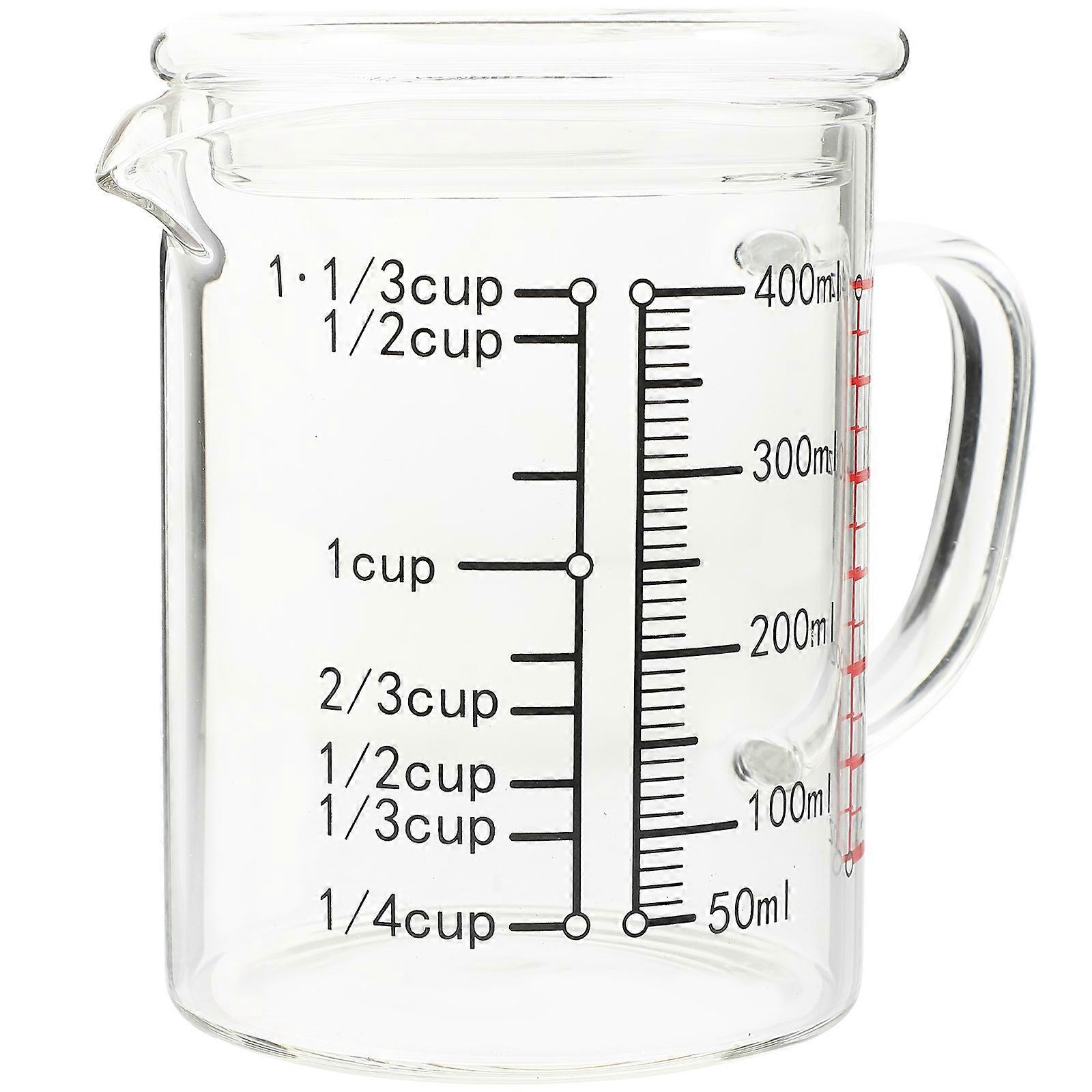 Heat Resistant Multi Functional Measuring Glass Cup with Scale for Liquids, Milk, and Coffee – Ideal for Home and Commercial Use