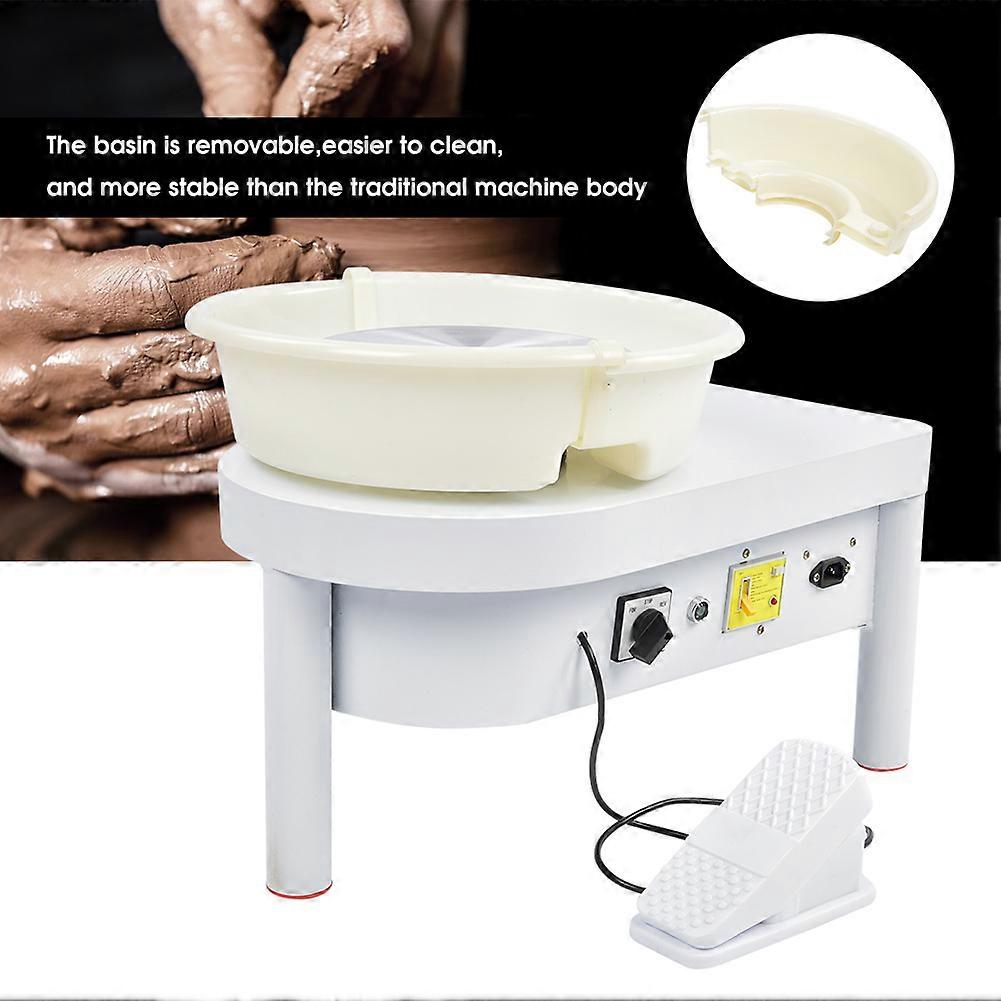 Electric Pottery Wheel Machine Variable Speed CW/CCW DIY Art Ceramic Tool