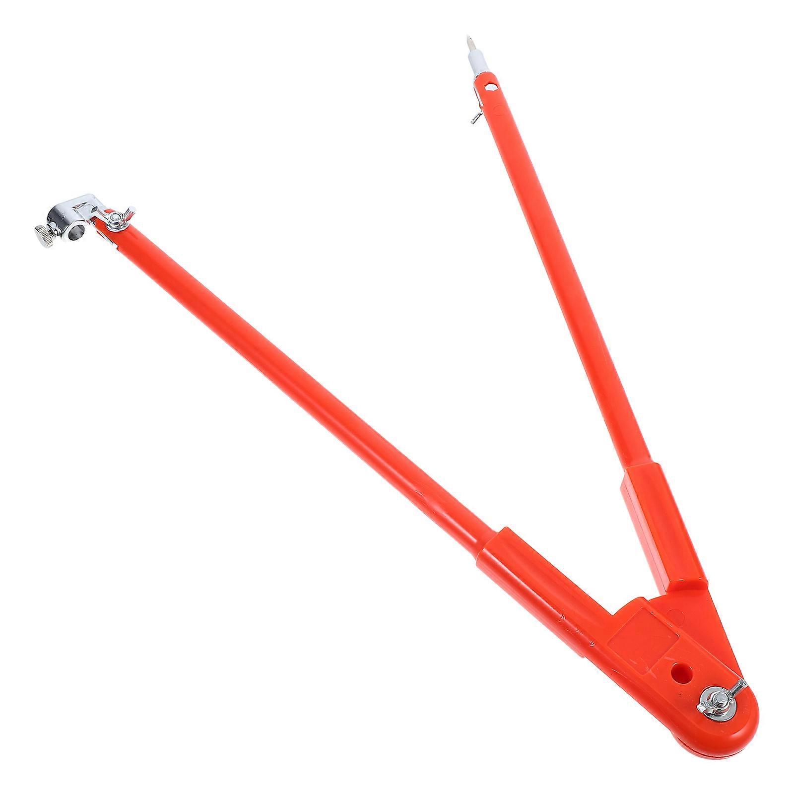 Carpentry Measuring Compass Engineering Drawing Tools Scribing Gauge For Professionals Hobbyists Orange PP Plastic 1Pack