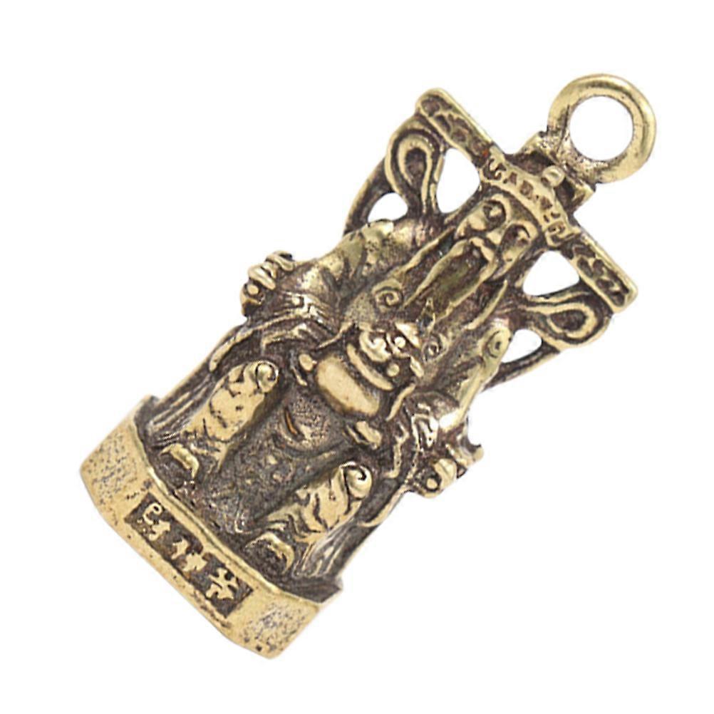 Brass Keychain Pendant Cai Shen Key Charm Bag Pendant Party Occasions Compact Ancient Modeling 1Set