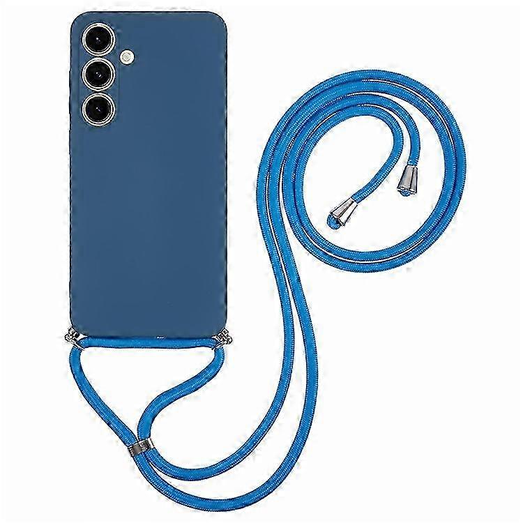 غطاء هاتف Galaxy S25 + Case Crossbody TPU مرن مع بطانة ألياف حماية مقاومة للصدمات