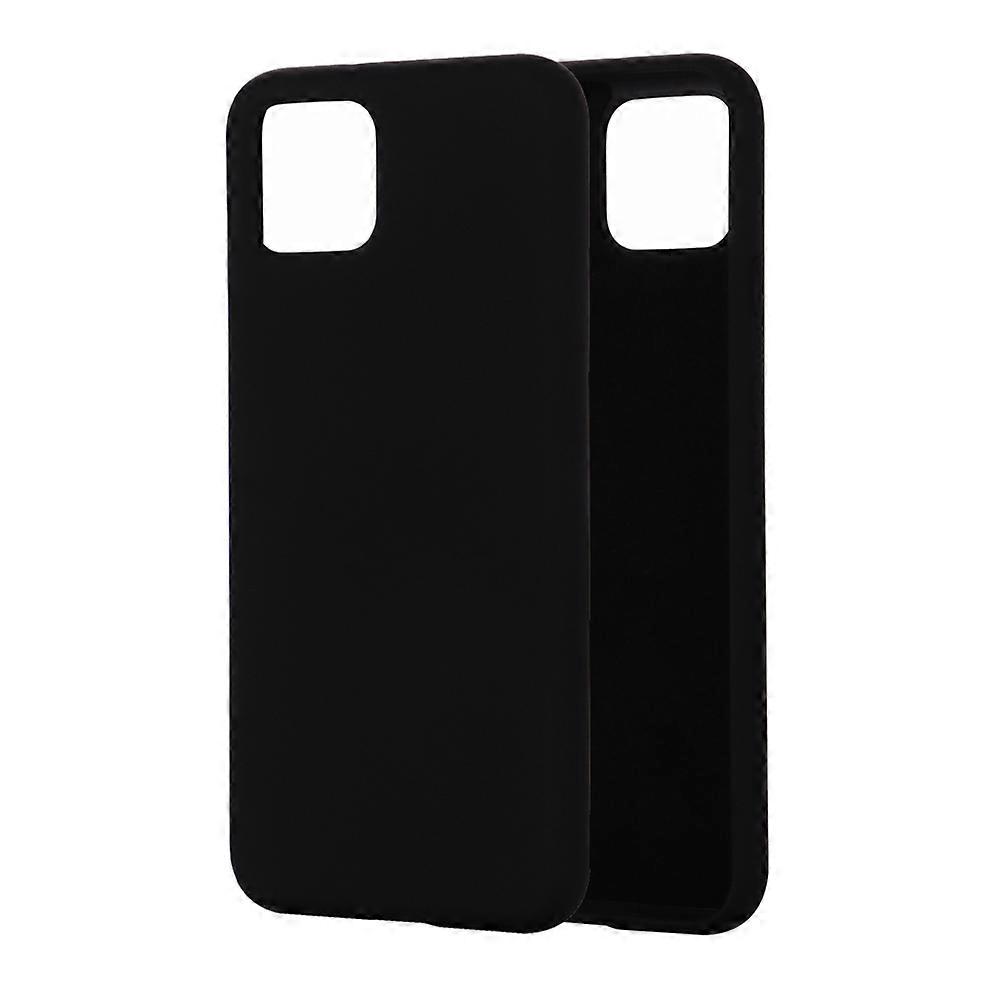Shockproof Protective Slim Liquid Silicone Phone Case Comfortable Full Covered for Pixel 4 XL Black 1Pack