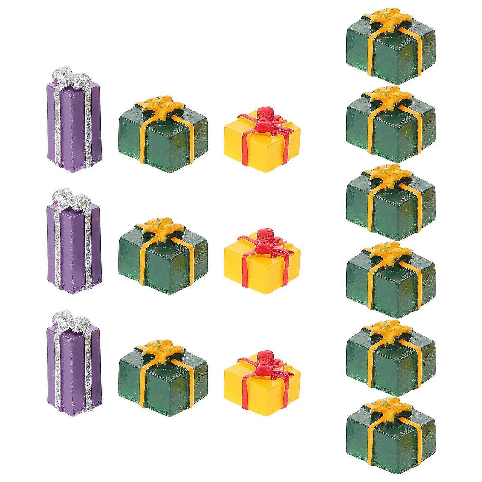 15pcs Christmas Resin Phone Decor DIY Craft Kit – Mixed Color Gift Boxes – Festive Mobile Accessories for Holiday Crafting & Charm Making