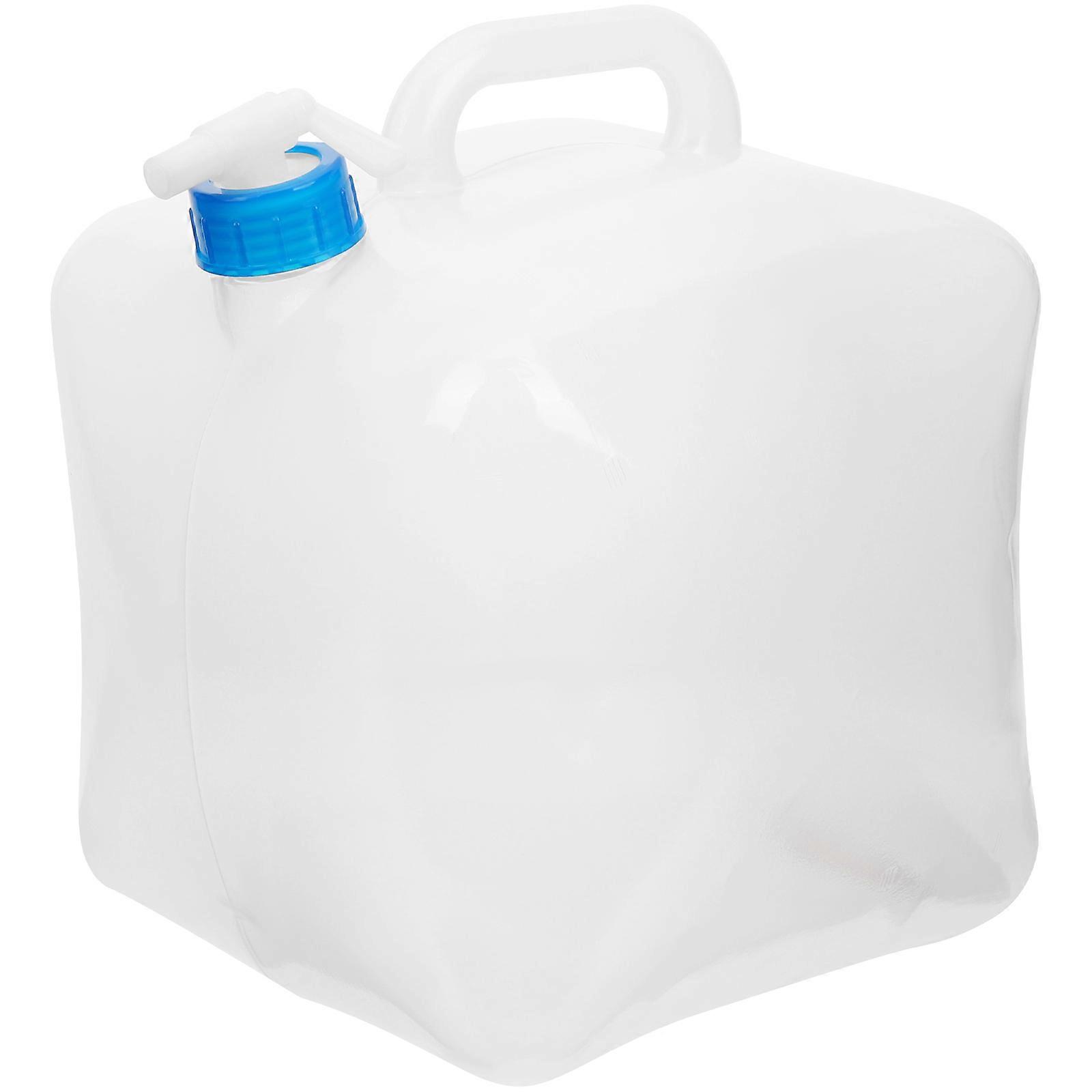 Collapsible Outdoor Water Bag with Handle Portable Durable Container for Camping, Travel, and Outdoor Activities Random Color